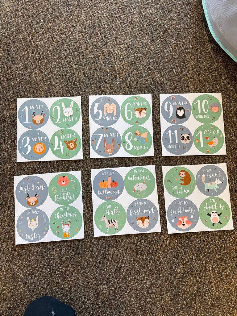 Monthly Stickers Set Of 24