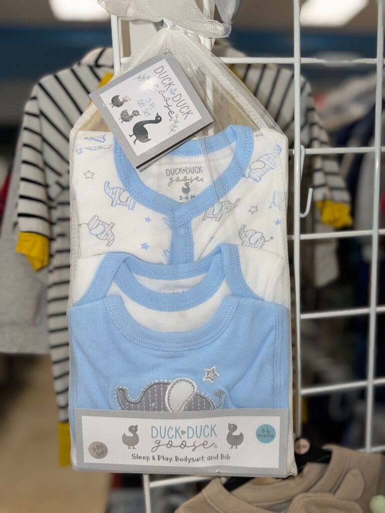 *3pc Sleep, Play, Bodysuit and Bib