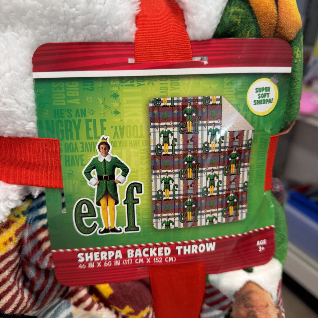*NEW Elf Sherpa Backed Throw