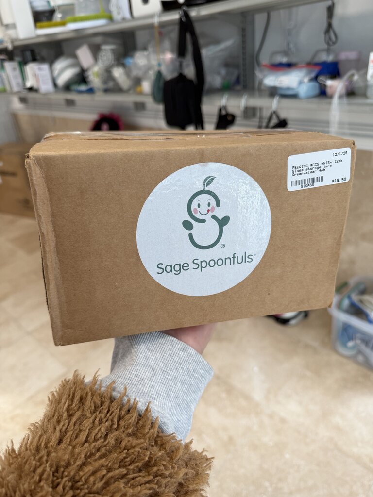 *NIB- 12pk Glass storage jars