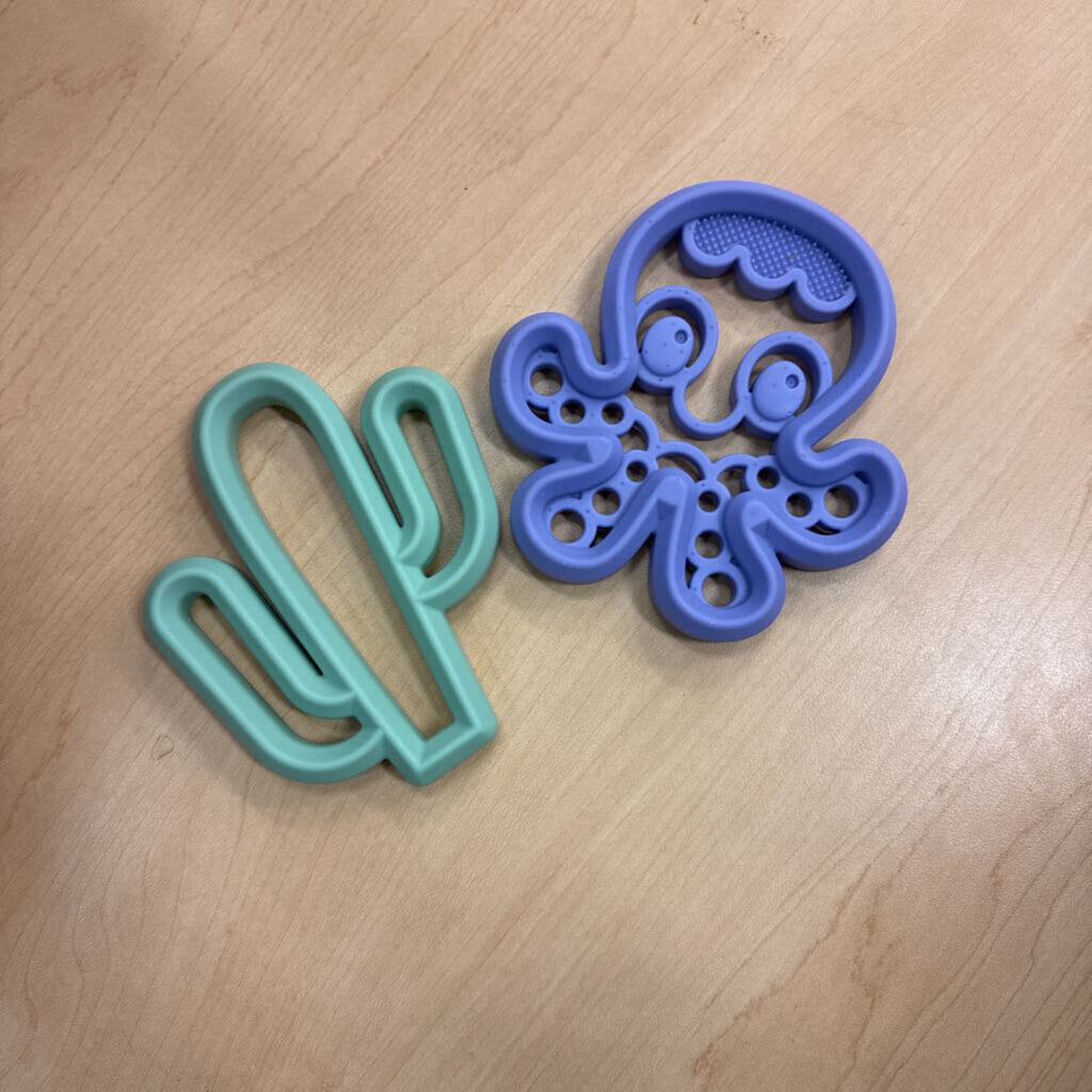 *2 PK Silicone Teethers