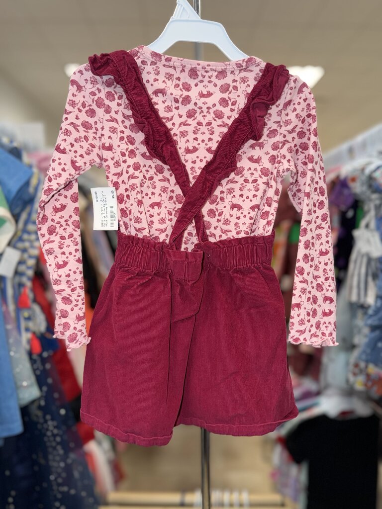*Pink Corduroy Overall