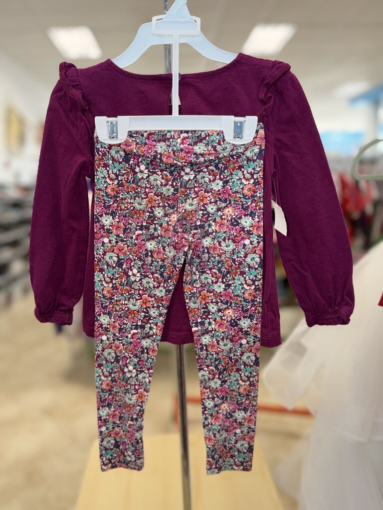 *Purple LS/Floral Pants