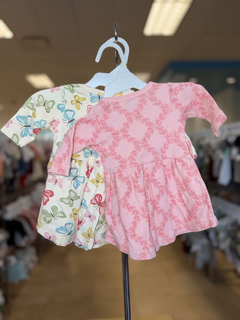 *2pk Butterflies/Pink