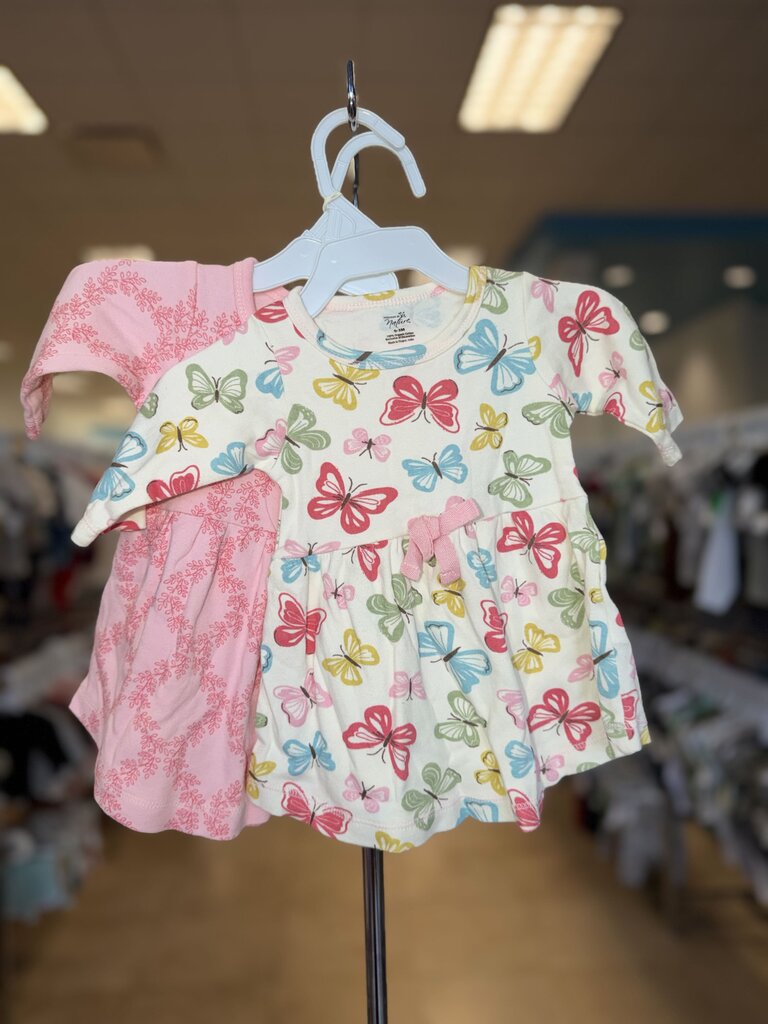 *2pk Butterflies/Pink