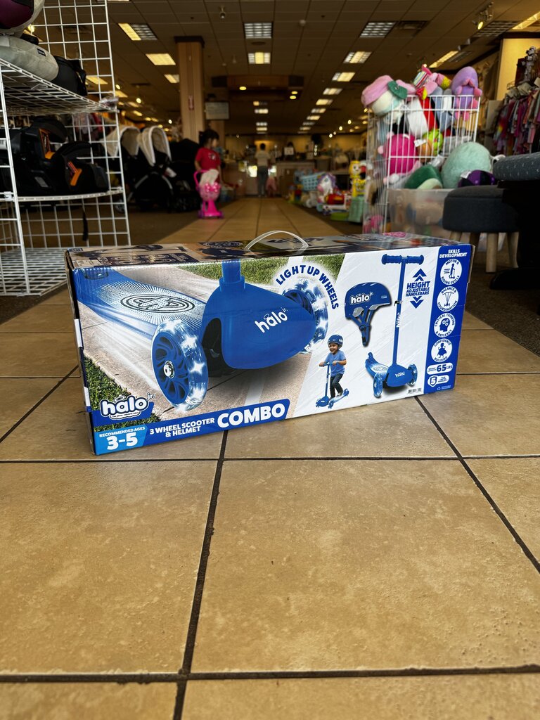 *3 Wheel Scooter and Helmet
