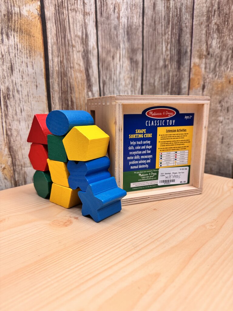 Wooden Shape Sorter Cube