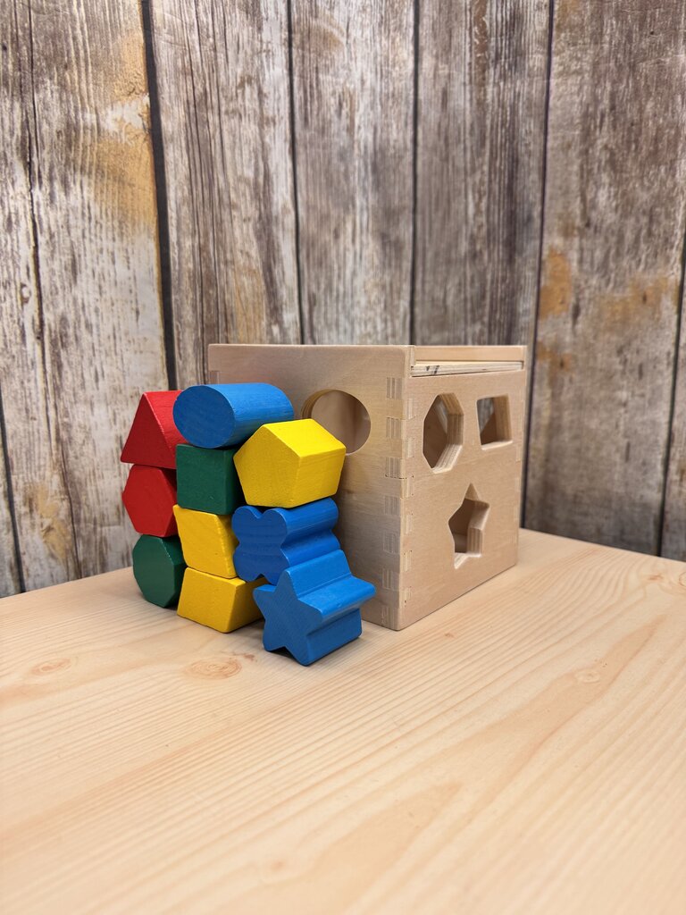 Wooden Shape Sorter Cube