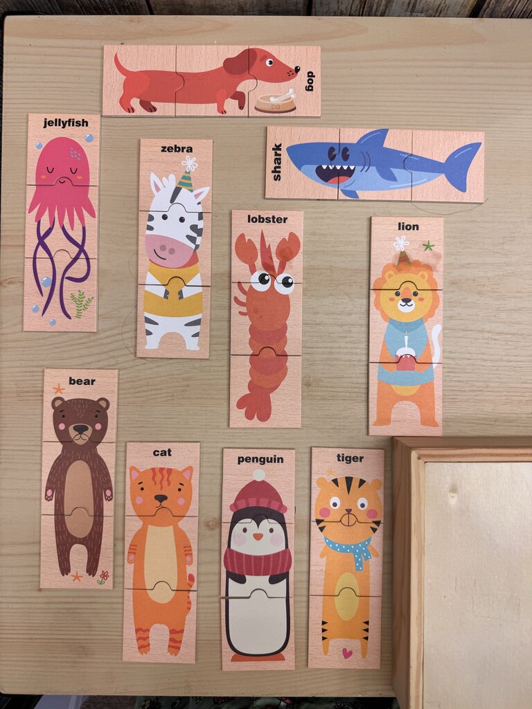 Wooden Animal Puzzle Set