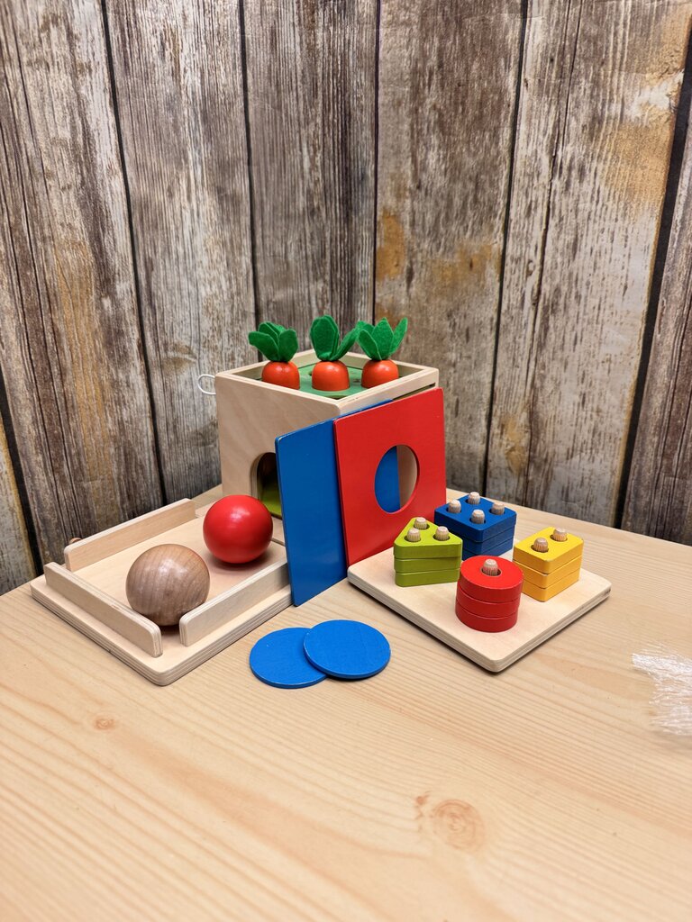 Montessori Multi-use Wooden Box