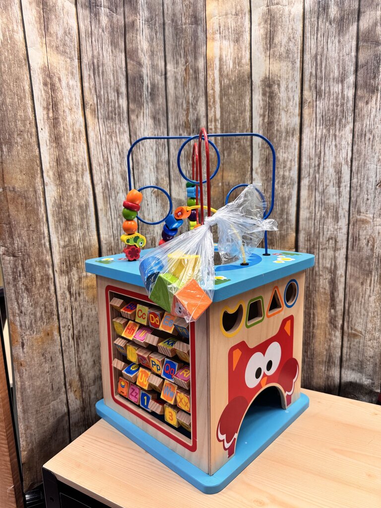 Wooden Activity Cube