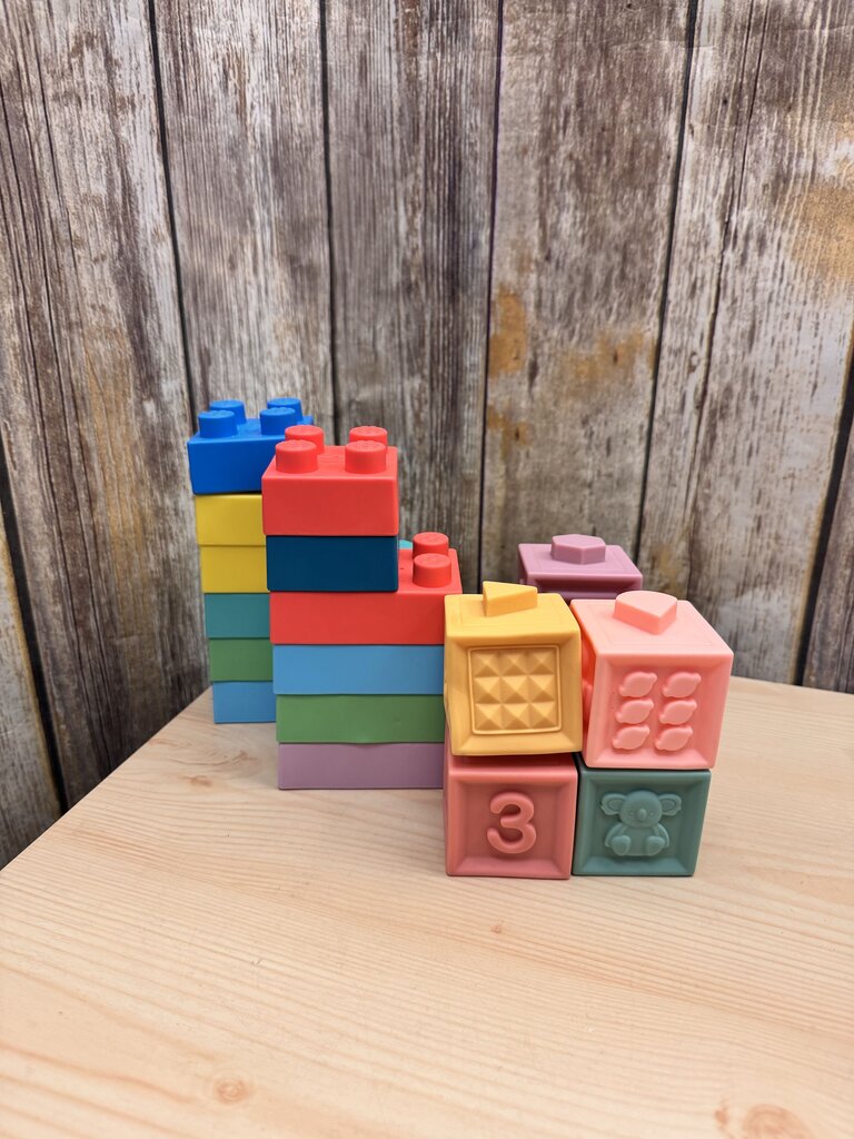 Super soft 1st building blocks 12ct w/ 6 blocks