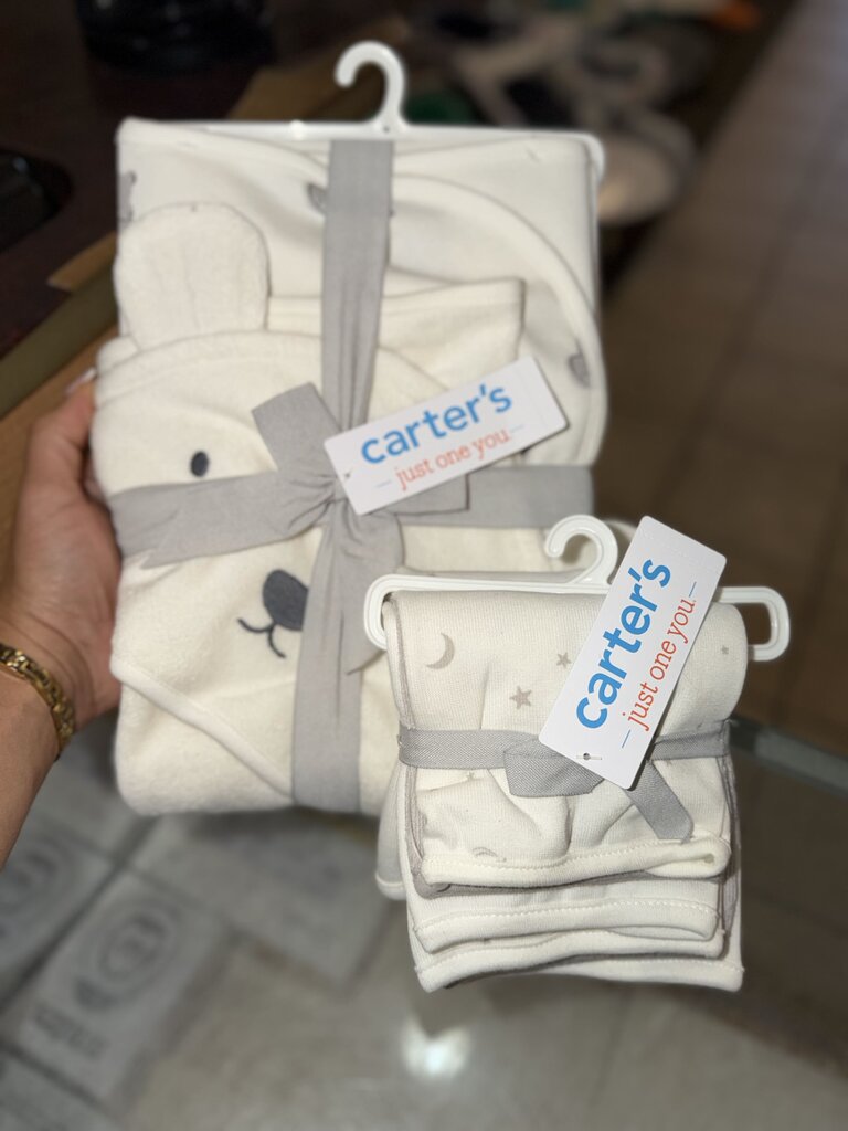 Hooded towels & Washcloth Set NEW