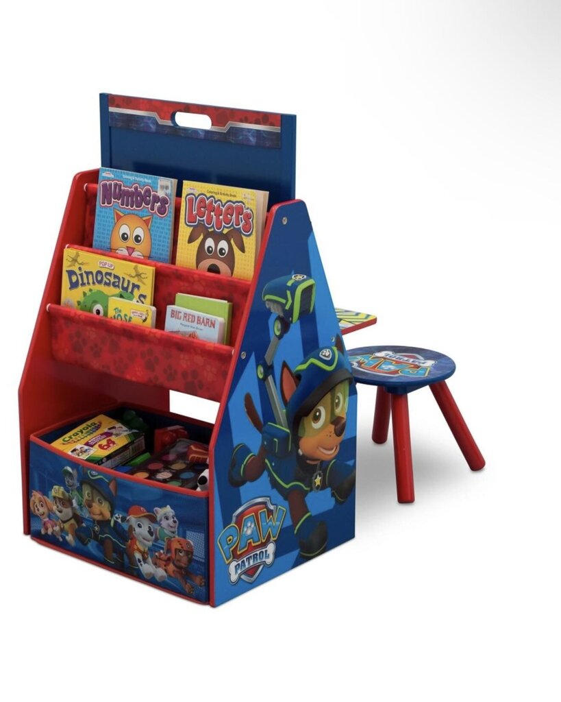 PAW Patrol Deluxe Kids Art Table - Easel, Desk, Stool, Toy Organizer