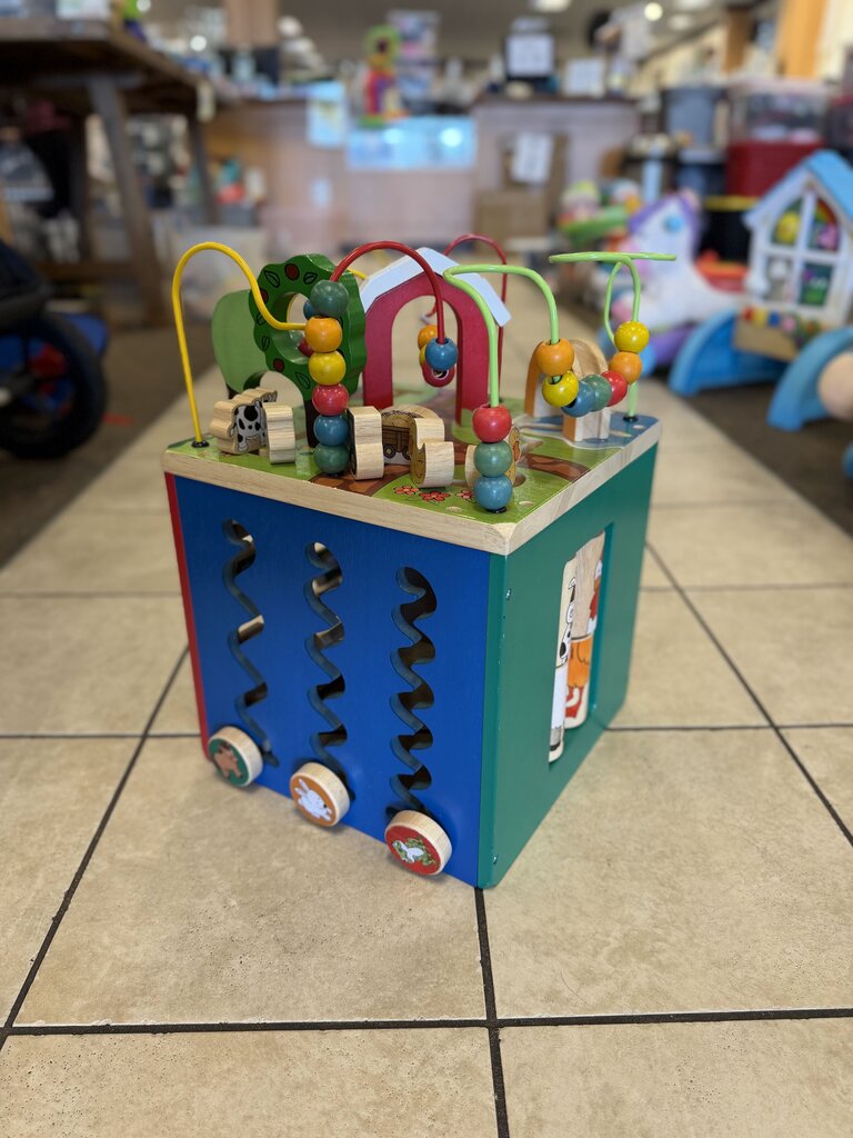 Wooden Activity Cube