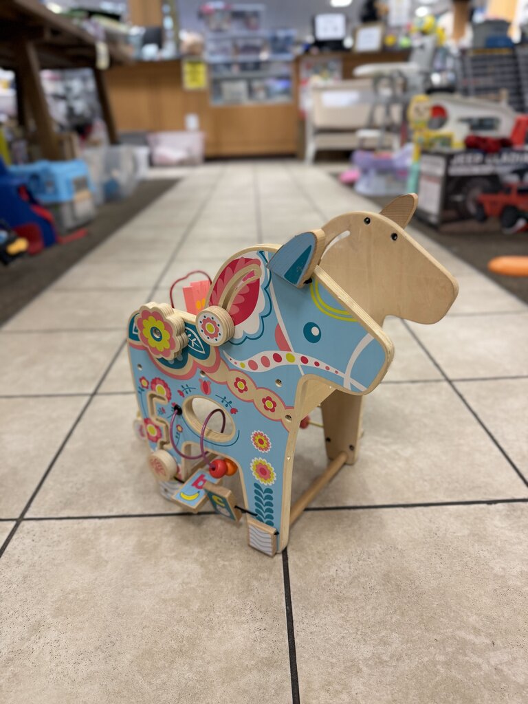 Pony wooden activity center