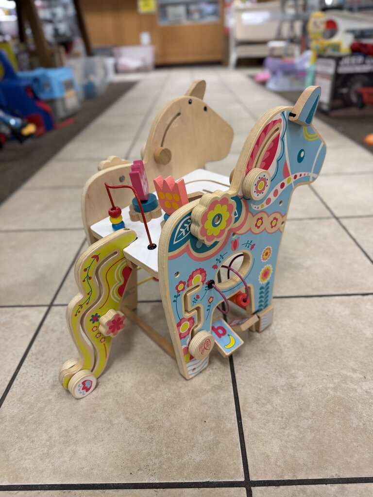 Pony wooden activity center