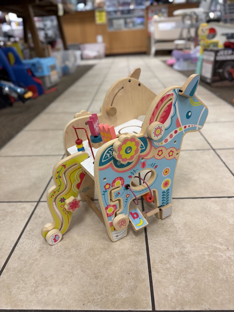 Pony wooden activity center