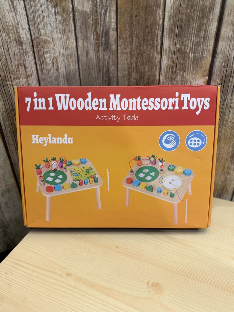 Wooden Montessori Activity Table