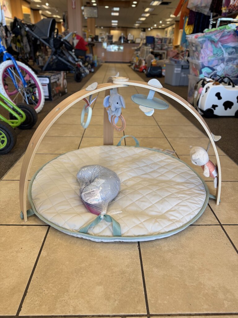 Cozy Spot Reversible Duvet Activity Gym w/ Wooden Toy Bar