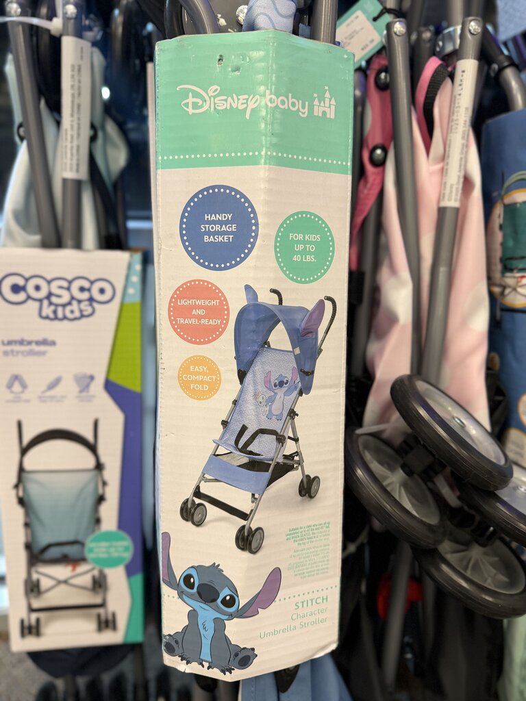 3D Character Umbrella Stroller - Stitch