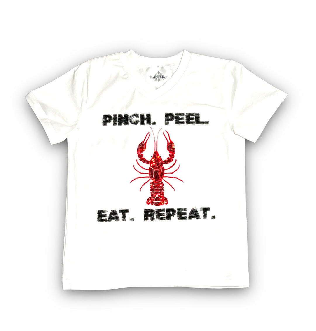 Crawfish Sequin Adult Shirt