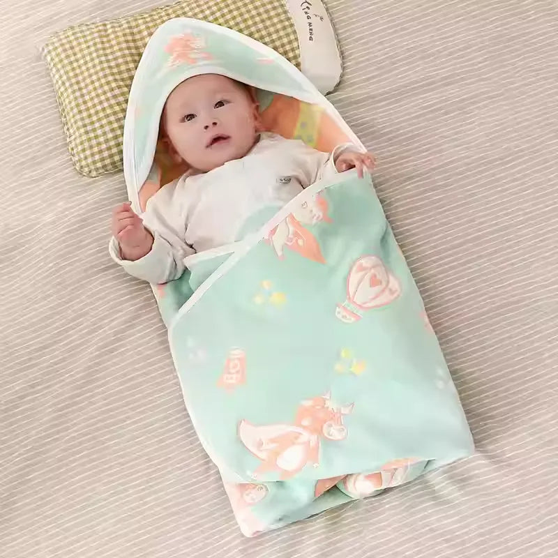 Premium Infant Swaddle Blanket - Ultra Soft Organic Cotton Baby Sleep Wrap with Secure Design
