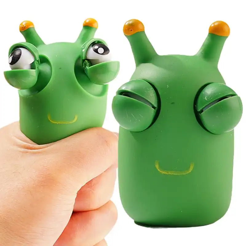 MEACAOFG Funny Eyeball Burst Squeeze Toy Green Eye Caterpillar Pinch Toys Adult Kids Stress Relief Fidget Toy Creative Decompression Toy