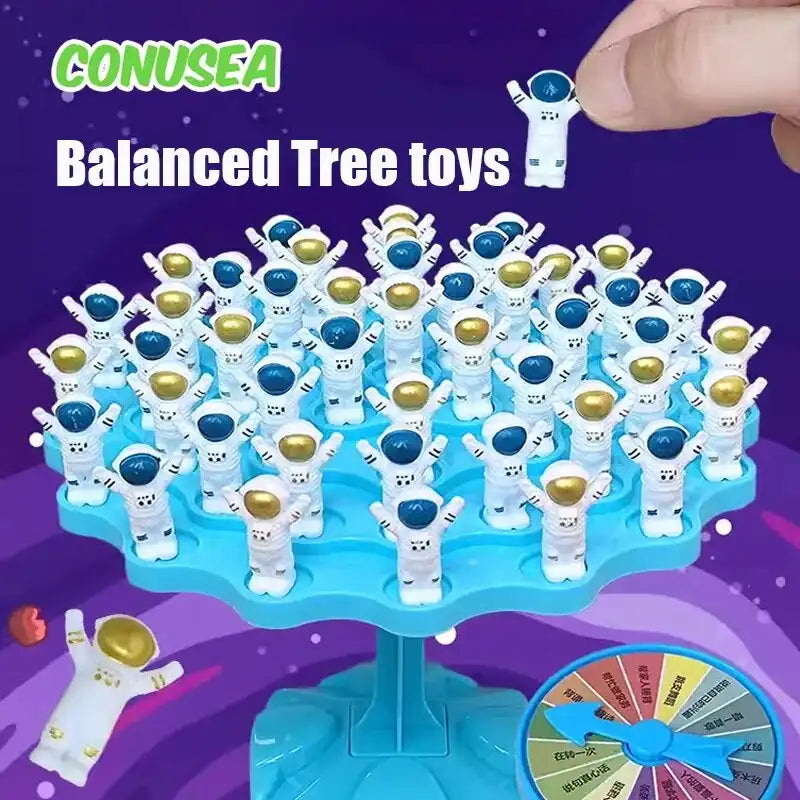 MEACAOFG Spaceman Balance Tree Toy Children_s Educational Montessor