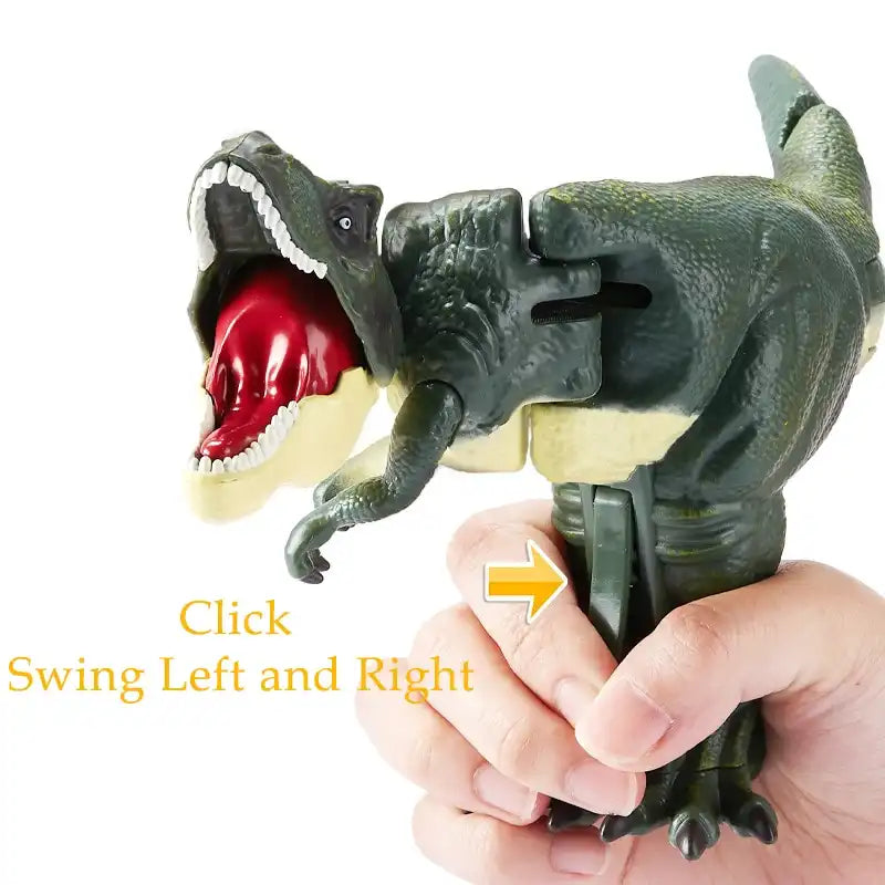 MEACAOFG Children Decompression Dinosaur Toy Creative Hand-operated Telescopic Spring Swing Dinosaur Fidget Toys Christmas Gifts for Kids