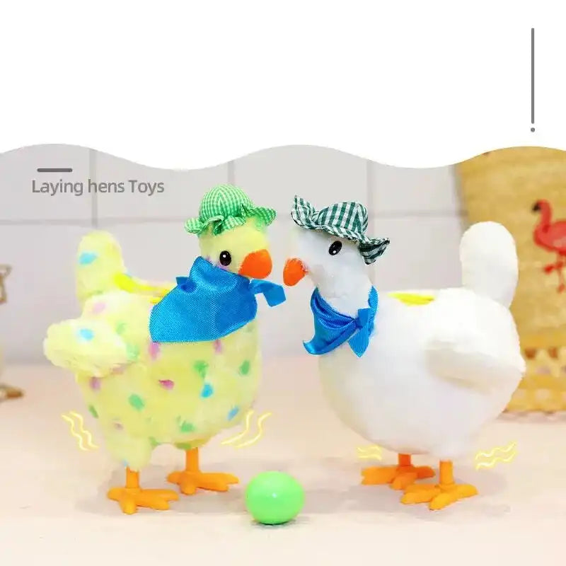 MEACAOFG A Hen Funny Chicken Toy Laying Eggs Plush Electric Music Dancing Kids Gift Plushie Animal Crossing - AliExpress
