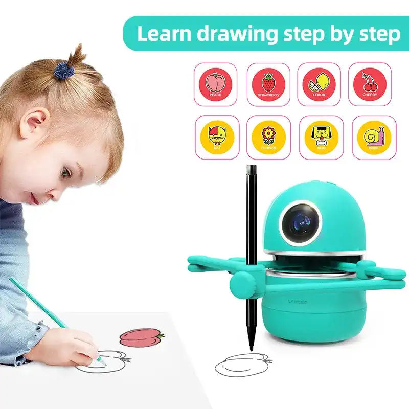 MEACAOFG Kids Innovative Drawing Robot Technology Automatic Painting Learning Art Training Machine Intelligece Toys Quincy Robot Artist