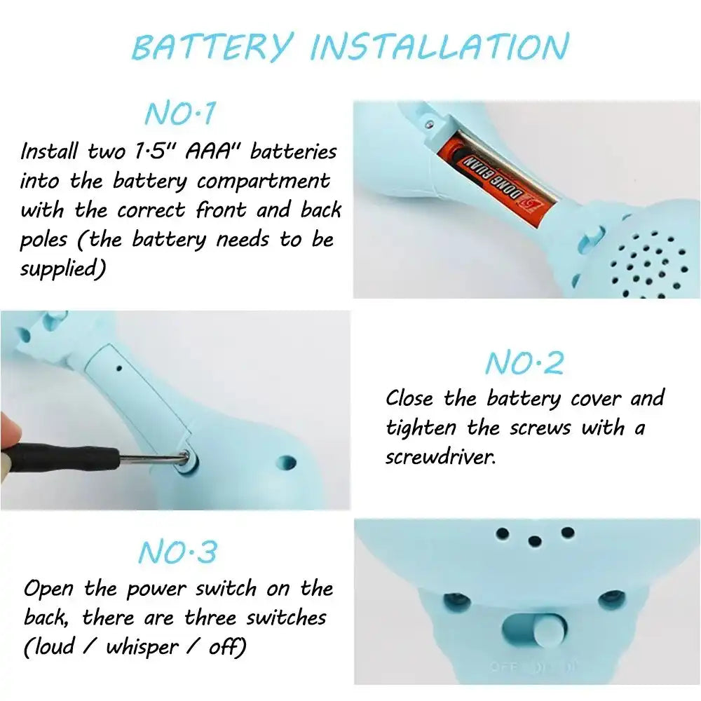 MEACAOFG Toneek Baby Musical Rattle and Teethers, Sing Rabbit Baby Toy with 6 Classic Songs and Light for Toddlers Infant