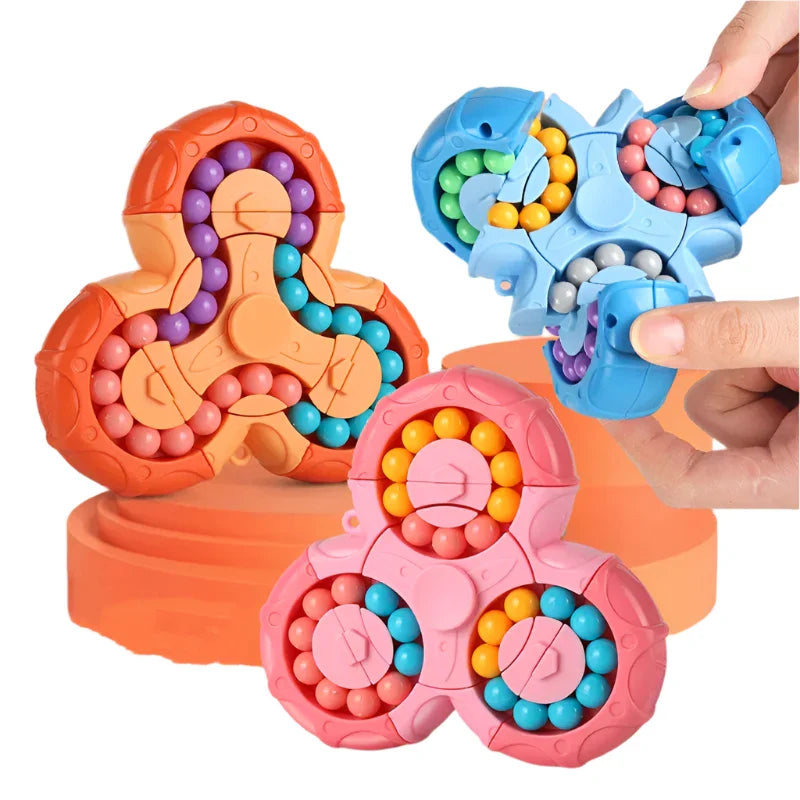 MEACAOFG New Six-sided Rotation Finger Bean Intelligence Gyro Antistress