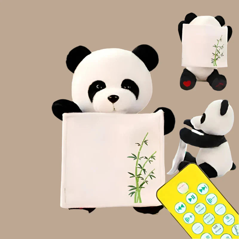 Interactive Hide & Seek Panda Baby Toy - Educational Plush with Voice Recording & Songs