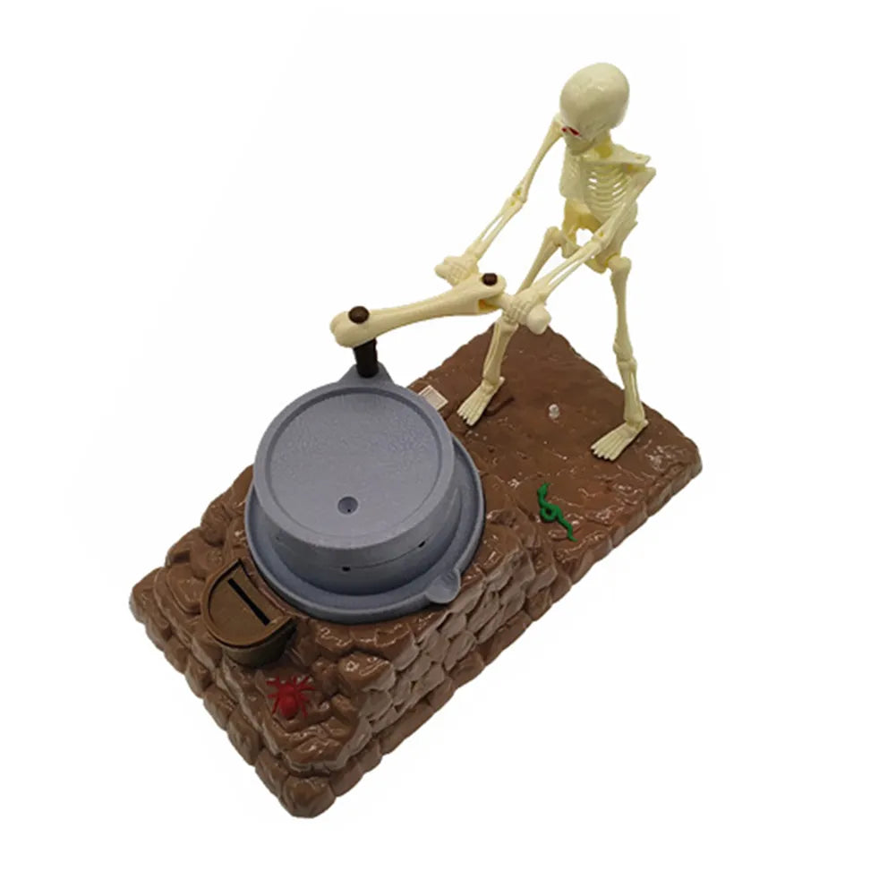 MEACAOFG Funny Piggy Bank Automatic Skull Ghost Grinding Creative Music Coin Money Saving Box Baby Kids Child Gift