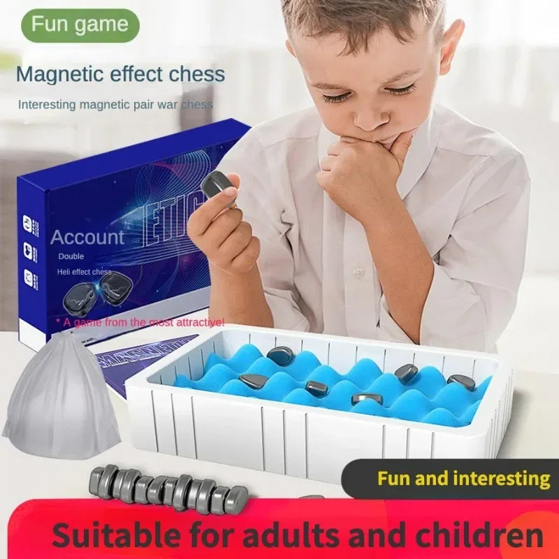 MEACAOFG Magnetic Chess Game Magnet Board Game Table Top Magnet Game Family