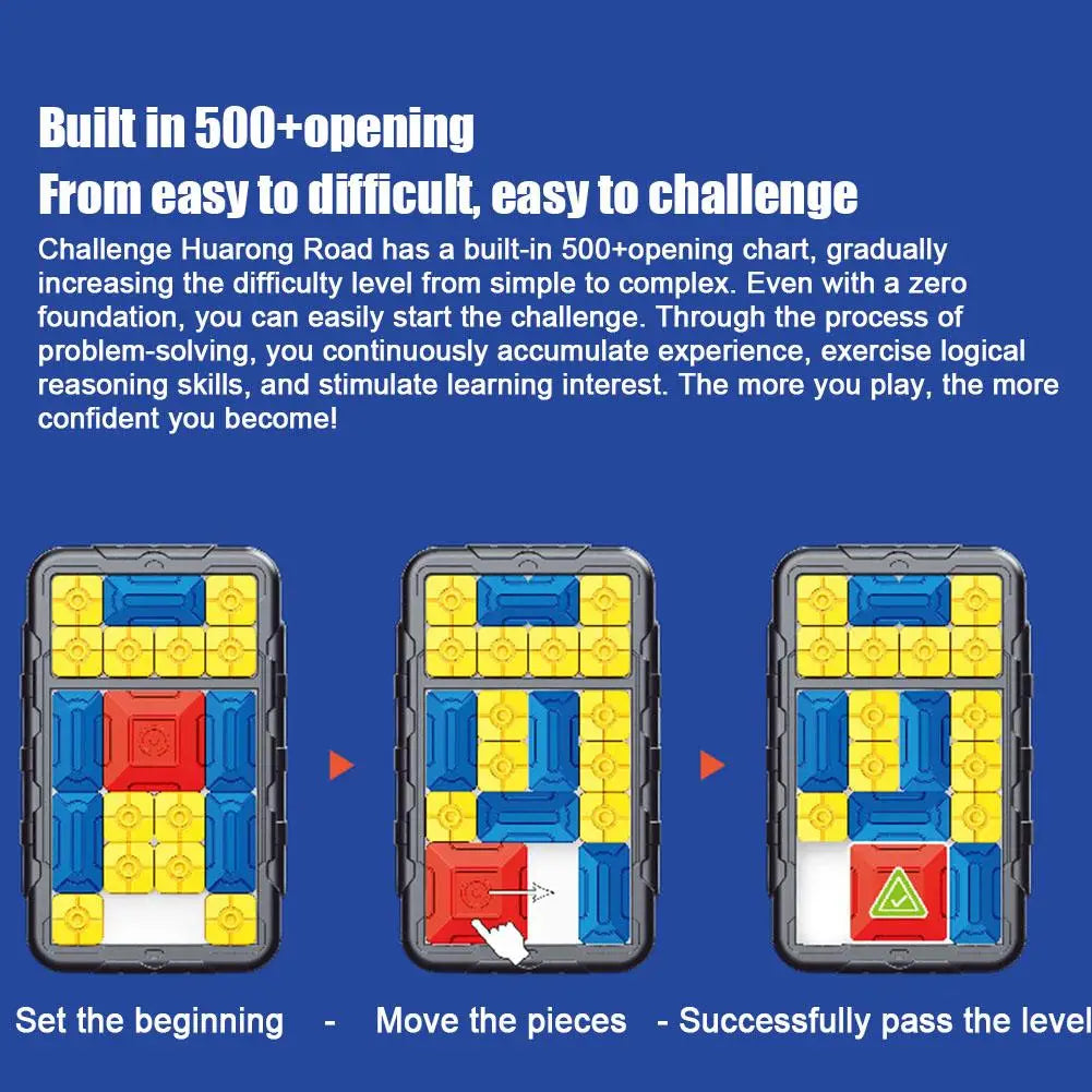 MEACAOFG Slide Puzzle Game Children Intelligent Huarong Road Games Teenagers