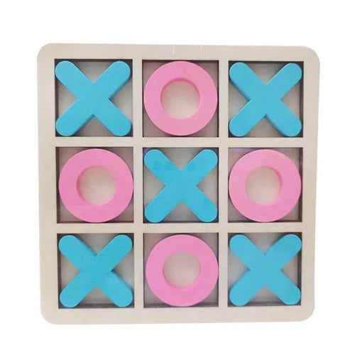 MEACAOFG Montessori Wooden Toy Mini Chess Play Game Jigsaw Board Games Early