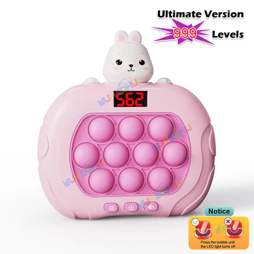 MEACAOFG 999 Level Electronic Pop Push Quick Push Game Console with LED Display