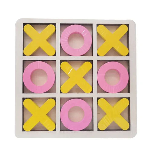 MEACAOFG Montessori Wooden Toy Mini Chess Play Game Jigsaw Board Games Early