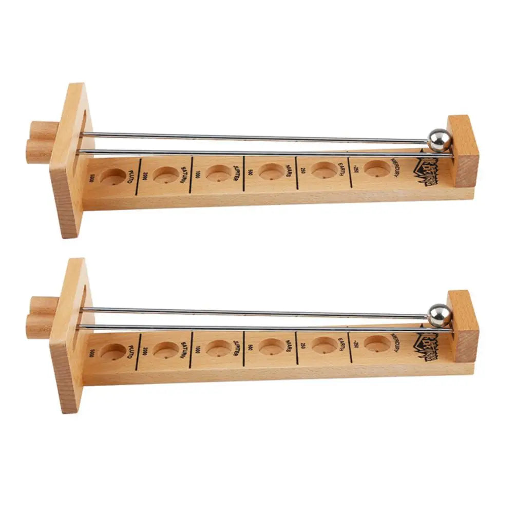 MEACAOFG Shoot The Moon Wooden Hockey Toy Party Bars Family Fun Games