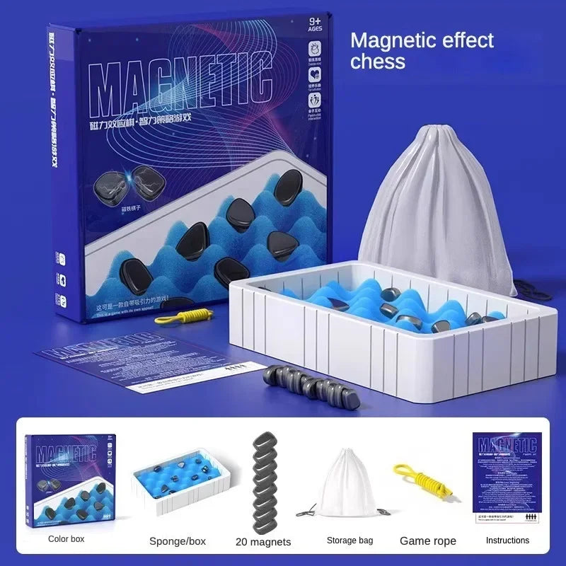 MEACAOFG Magnetic Chess Game Magnet Board Game Table Top Magnet Game Family