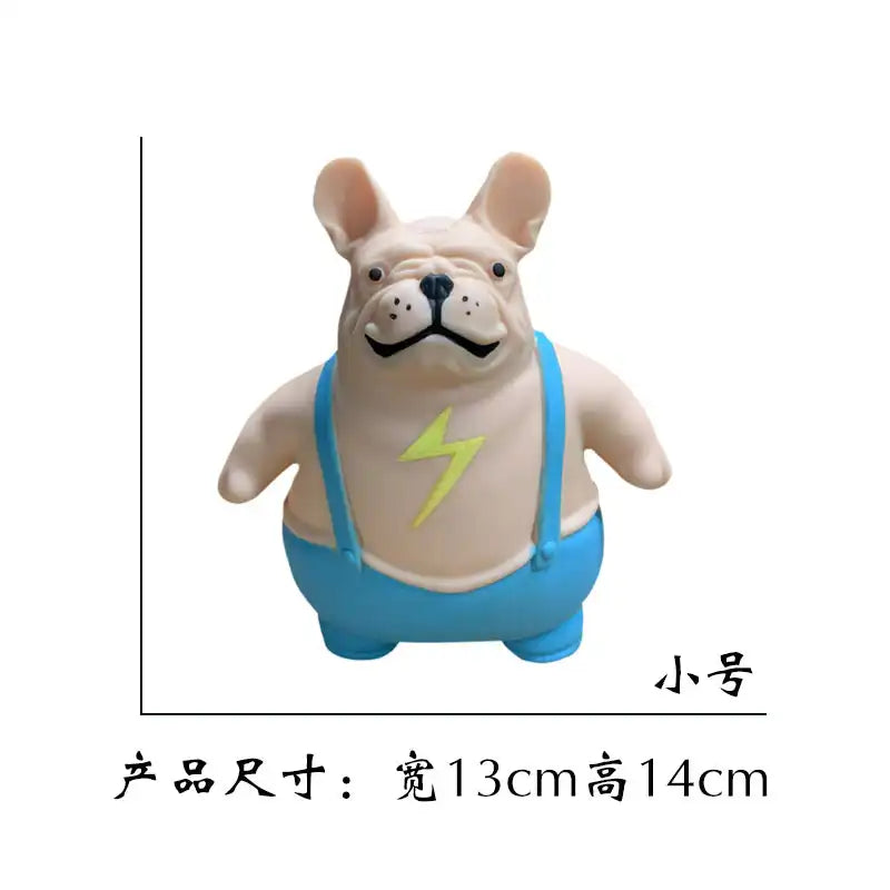 MEACAOFG Bulldog toys Novel Lightning Dog Bulldog Shape Squeeze Ball Toy, Sensory Calm Anti-stress Toy, Anxiety Relief Ball For Girls Boy