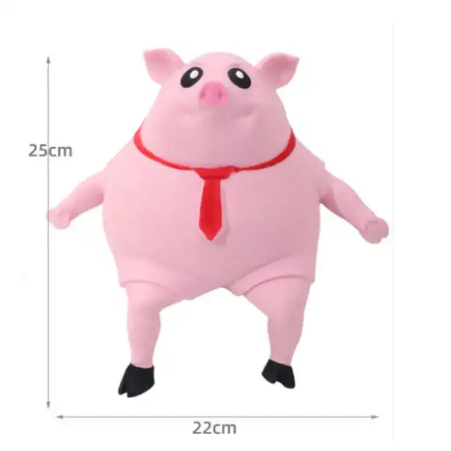 MEACAOFG Anti Stress Relief Porky Pinkpig toy Vent Cute Asrm Pink Pig Squeeze Fidget Squeeze TPR Pig Toys for Kids or Adults