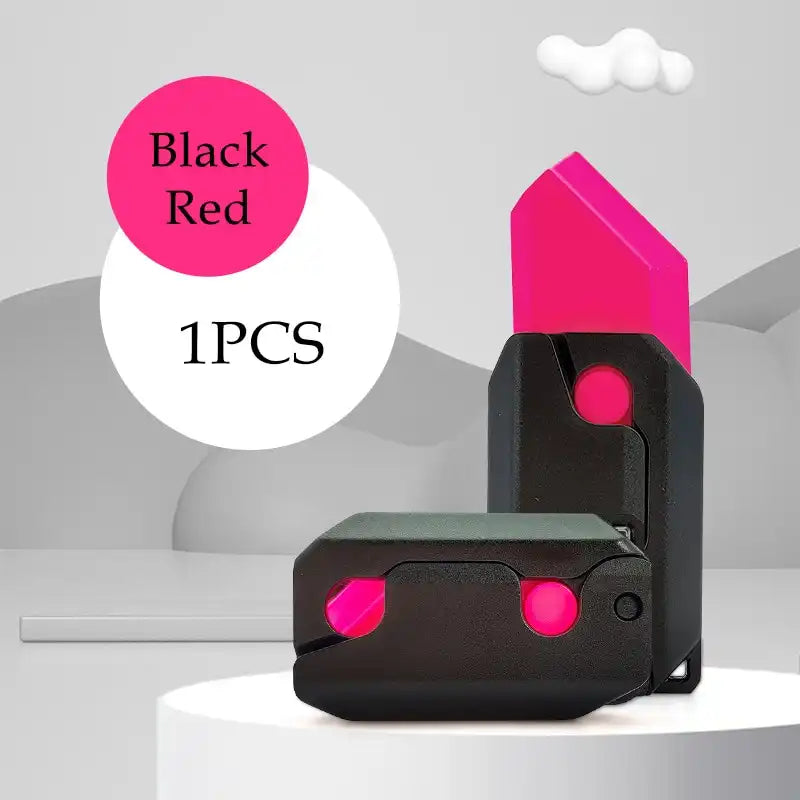 MEACAOFG 3D Printed Radish Toy Knife 3D Luminous Carrot Gravity Knife Fidget Toys Children Decompression Push Card Toy 3D Printing Glowing Carrot Knife Christmas Toy