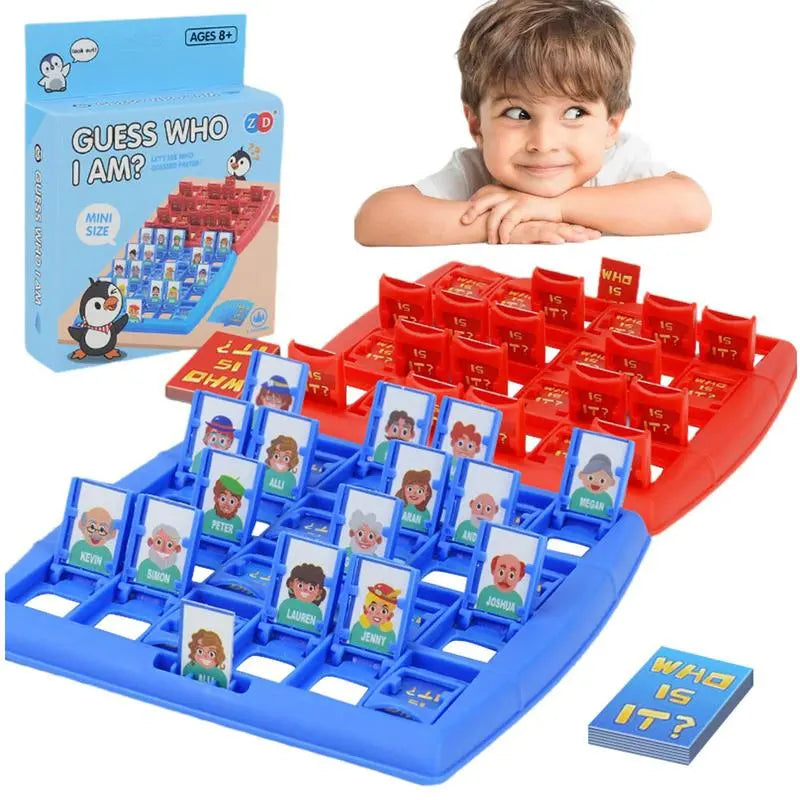 MEACAOFG Guess Who Am I Classic Board Game Memory Training Parent Child Leisure