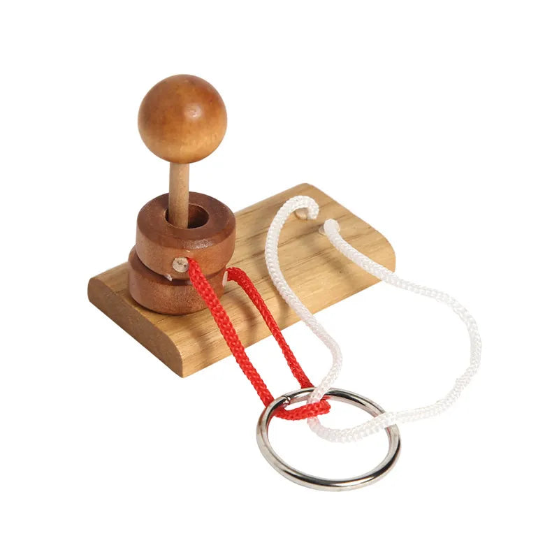 MEACAOFG Intelligent Unlock Toy Kong Ming Lock Brain Teaser Iq Puzzles Wooden Toys Montessori Children Adult Decompression Thinking Games