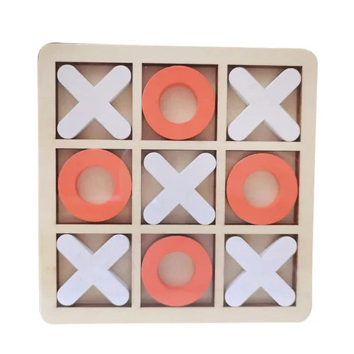 MEACAOFG Montessori Wooden Toy Mini Chess Play Game Jigsaw Board Games Early