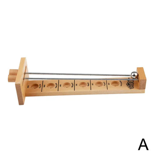 MEACAOFG Shoot The Moon Wooden Hockey Toy Party Bars Family Fun Games